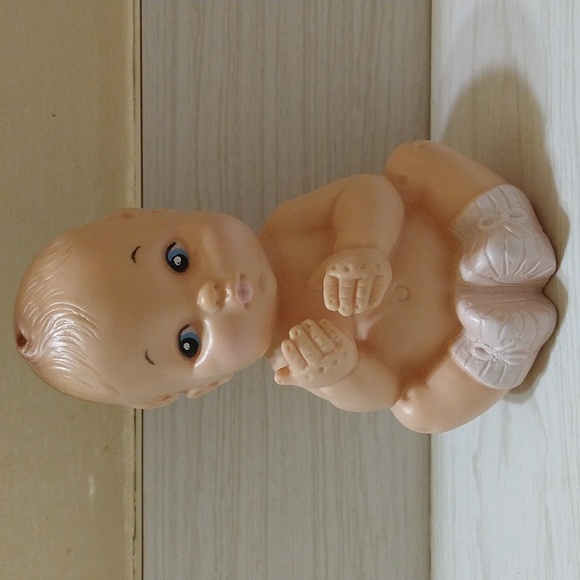 Vintage 1979 Rubber Squeak Baby Joy 5" Doll - Picture 1 of 5